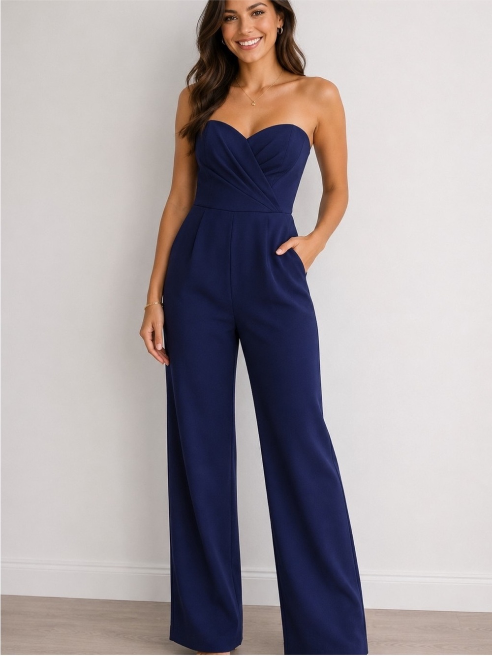 Lilly Pulitzer Kyle Strapless Jumpsuit - Navy Blue - NWT - Size 14